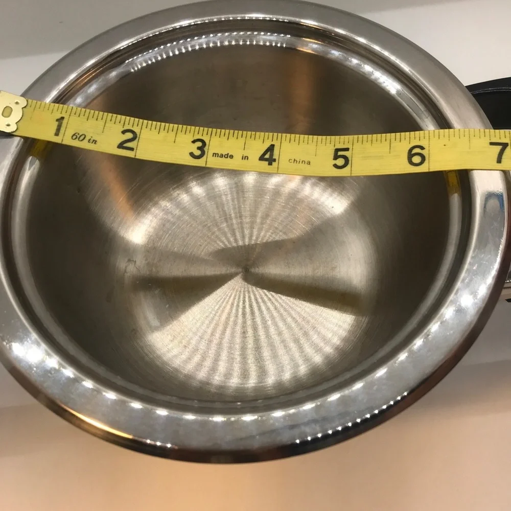 Nutri Stahl Nutri Thermic 24 Element Stainless 1 Qt Saucepan Mini Pot w Lid
